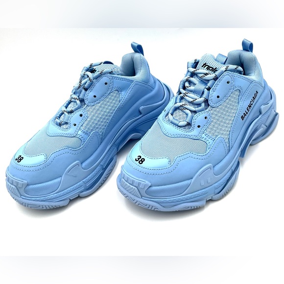 BALENCIAGA Triple S Sneakers Fabric and Mesh with Faux Leather - Picture 3 of 11